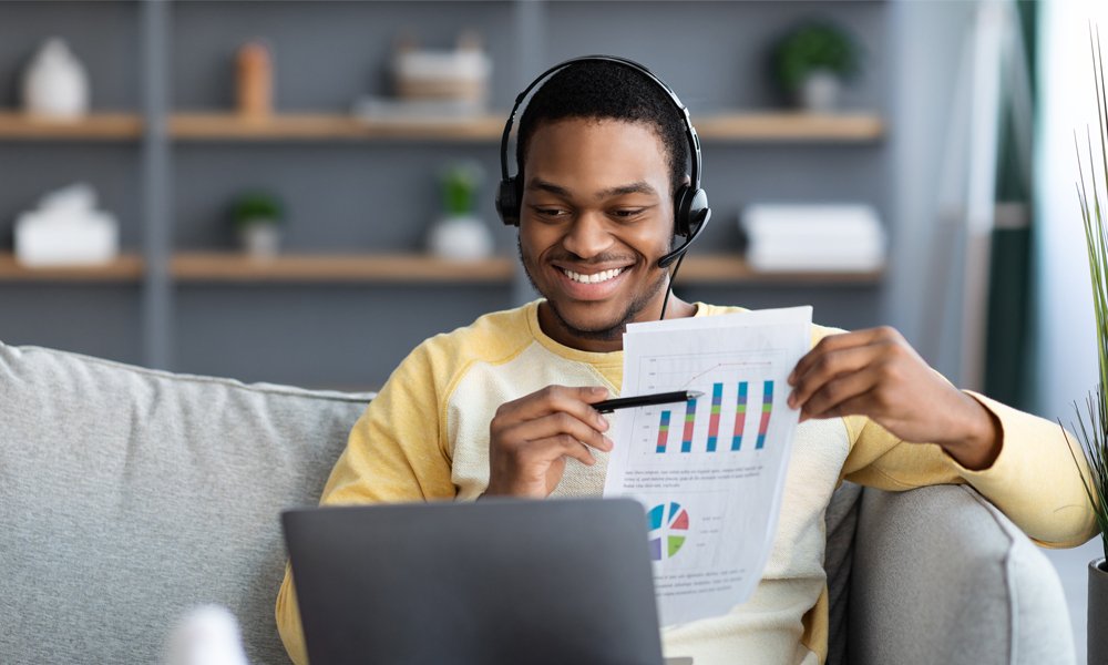 Happy family with financial security